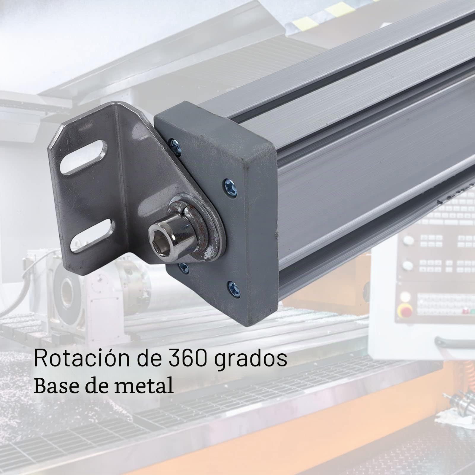 Luz de Trabajo LED, Máquina CNC Impermeable a Prueba de Explosiones Tubo de Luz LED, 20W 24V 36V Lámpara de Trabajo de Iluminación Industrial para Taller, Garaje, Taller de Fresado