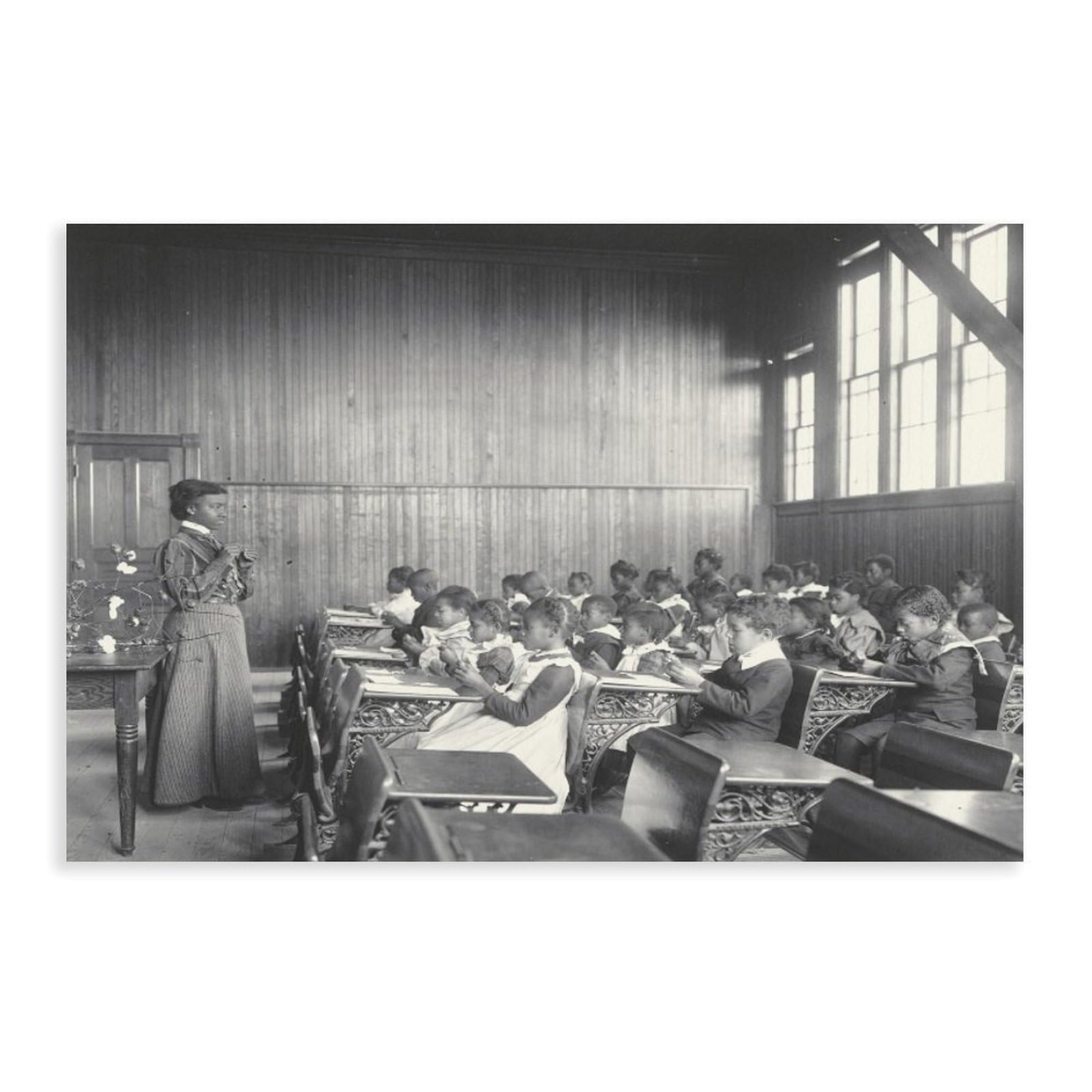 F I N U C B Afroamerykanie studenci i nauczyciele fotografia 1899-1900 wydruki plakaty płótno dekoracyjne obrazy sztuka ścienna do biura Unframe 61 cm dł. x 91 cm szer