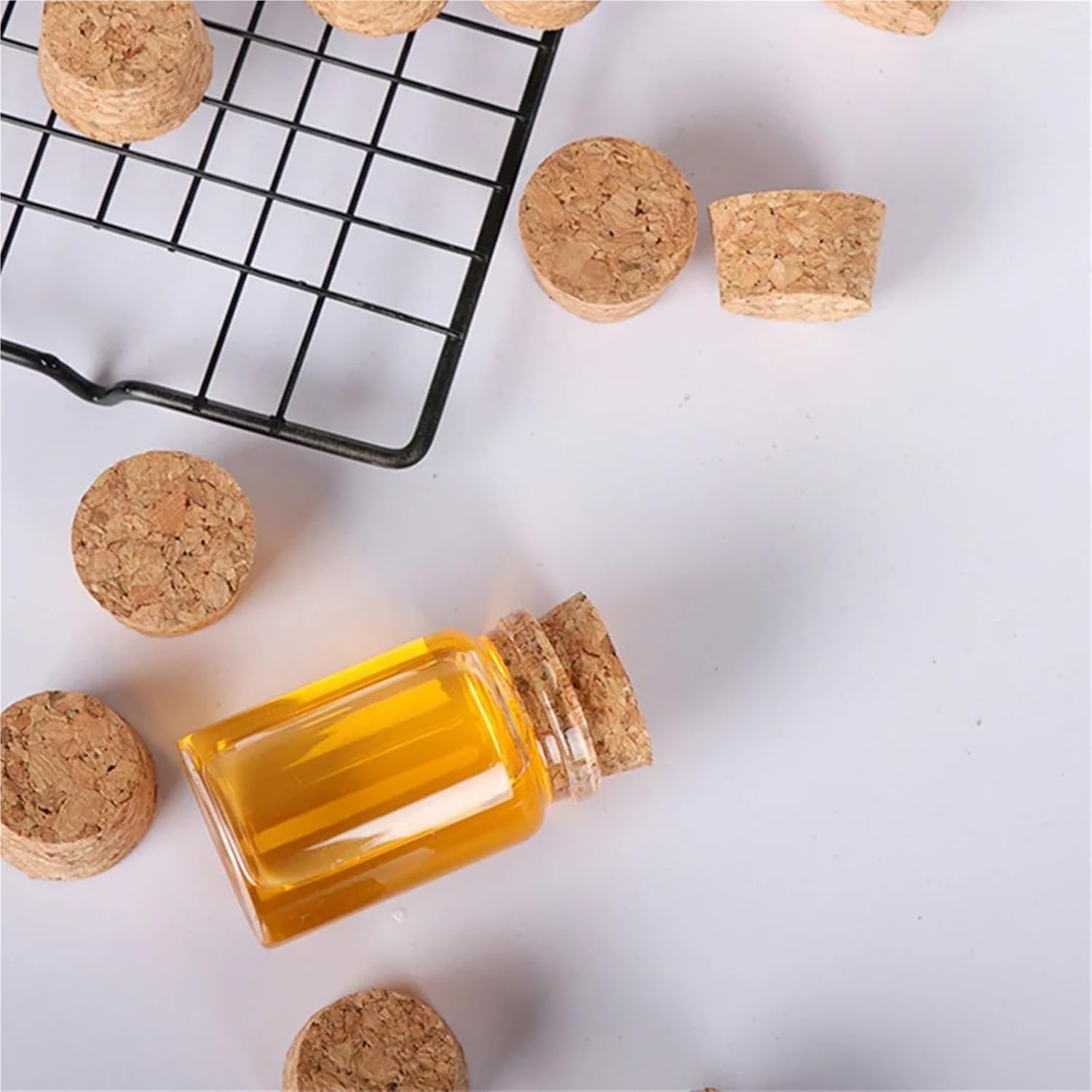 Natural Wood Wine Corks 120 Pcs Jar Stopper Bottle Plug Cork Wooden Sealing Cover Airtight Seal