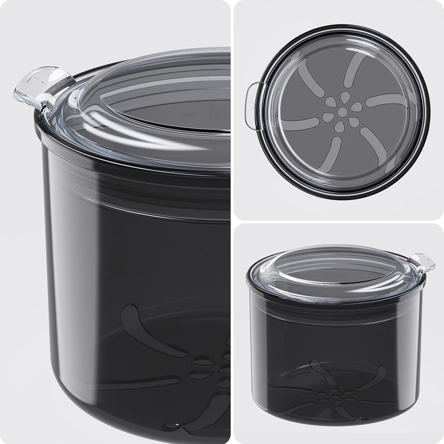 Denture Bath Cup with Cleaning Brush, Lar Soaking Container with