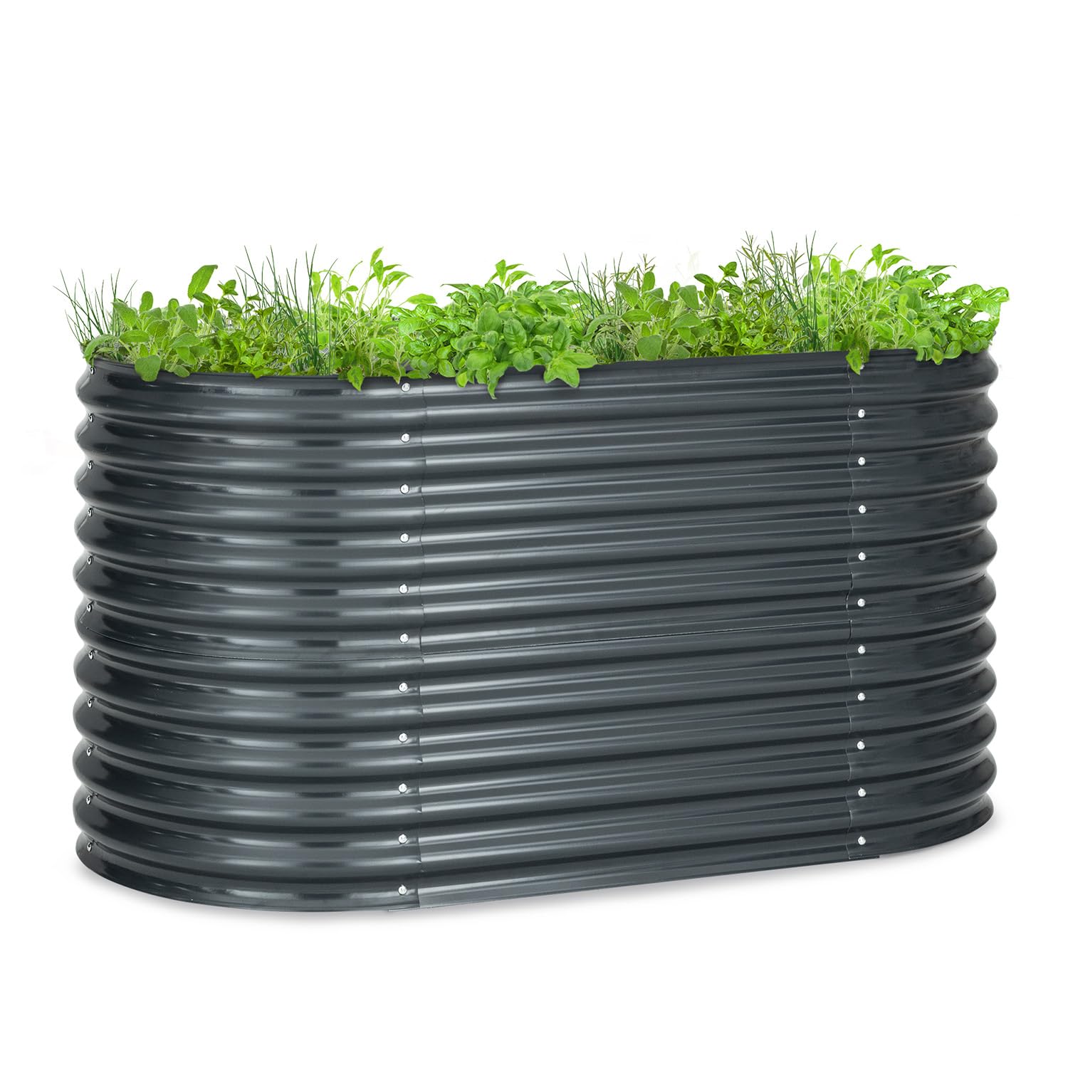 Potager surélevé en acier galvanisé antirouille de 160 cm