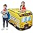 Pop Up Play Tent for Kids - My First Foldable Indoor & Outdoor Playhouse Vehicle Toys for Toddlers, Boys and Girls (School Bus)