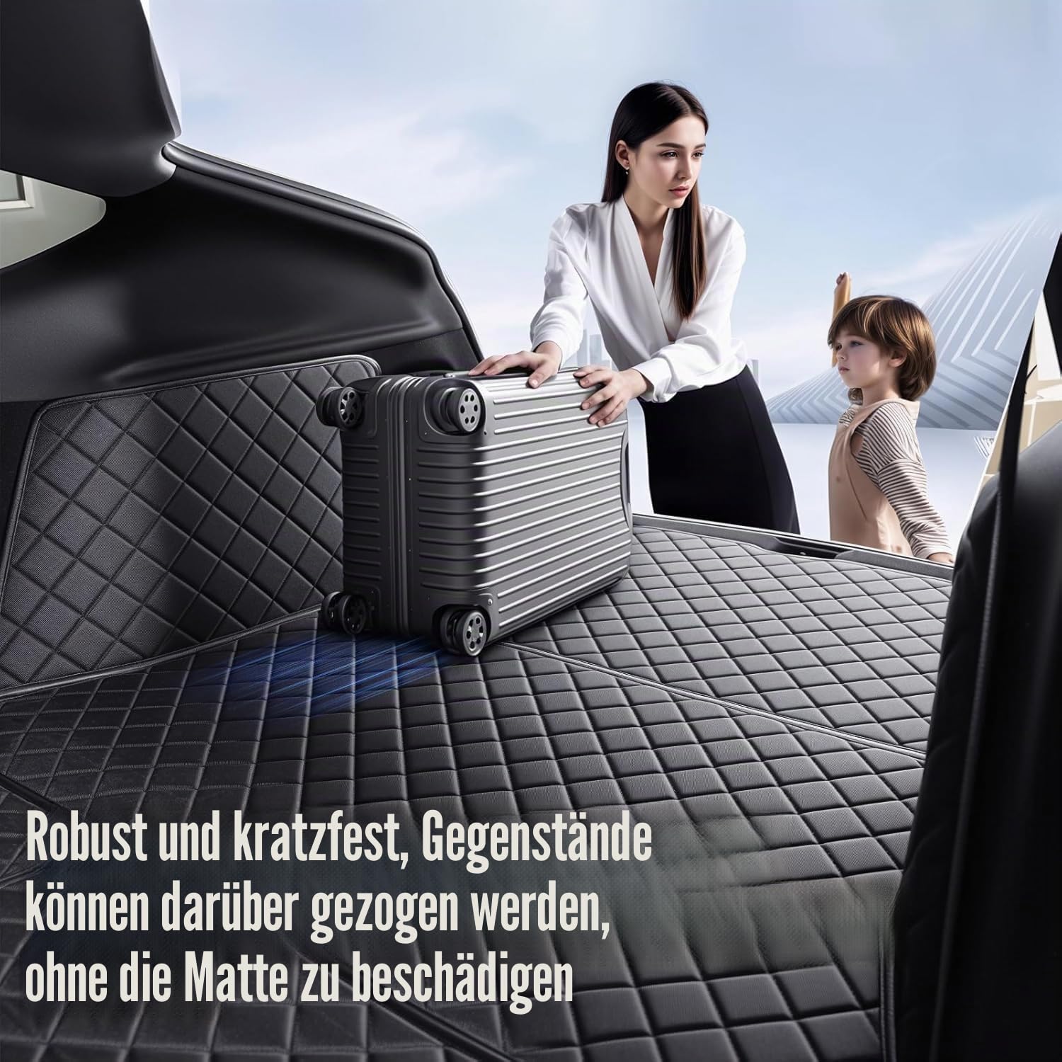 topfit Kofferraummatten für Tesla Model Y Juniper wasserdichte Cargo Liner Autositzbezüge Protektormatten Zubehör 2025-2026