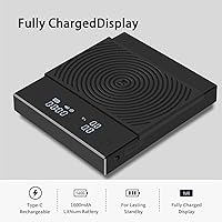 Vista 3 de TIMEMORE Coffee Scale Basic 2.0 Electronic Espresso Scale with Water Flow Rate and Timer Function, Free Switching of Ounce/kg Units, Digital Scale