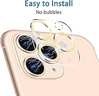 Vista 142 de 3 Pack Tempered Glass Camera Lens Protector for iPhone 12 6.1", Ultra HD, 9H Hardness, Anti-Scratch, Case Friendly, Easy to Install
