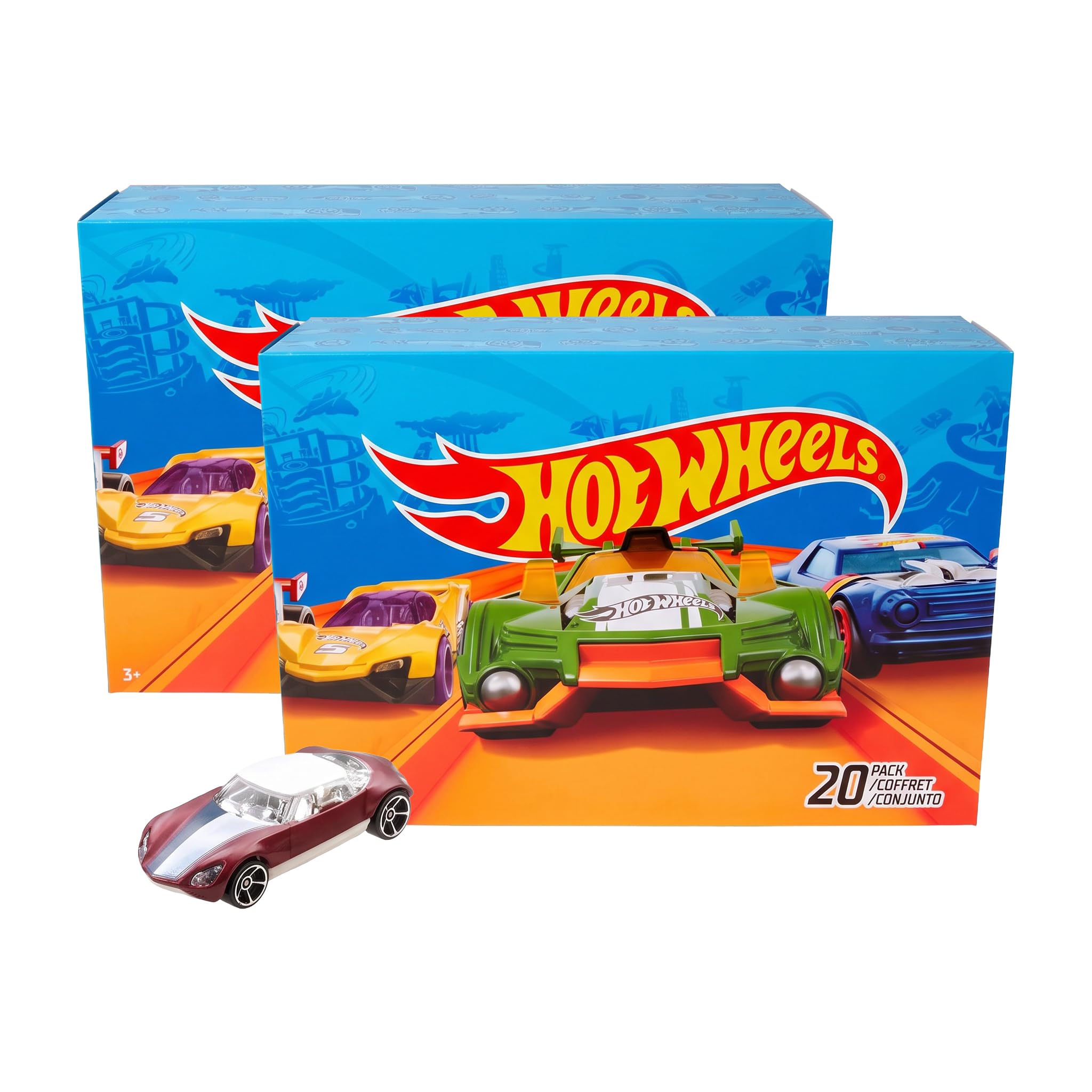Hot Wheels ミニカー 大量 まとめ売り 40台セット Amazon.com: Hot Wheels Toy Cars & Trucks 40-Pack, Set of 20 1:64