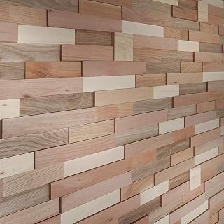 Sponsored Ad – Decopano 3D Natural Wood Wall Panels - Decorative Wood Panels for Living Room, Bedroom, Dining & Kitchen Wa...