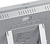 technoline ws8016 ws 8016 wireless wall clock with temperature display plastic silver 225 x 143 x 24 mm