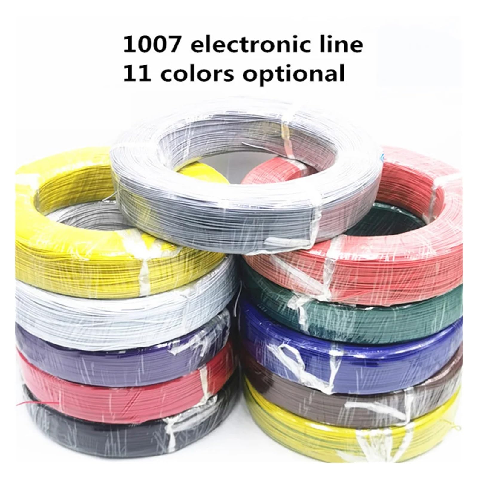 Cable electrónico de PVC UL1007 de 50 m Perfection(Gray,50m- 28 AWG)