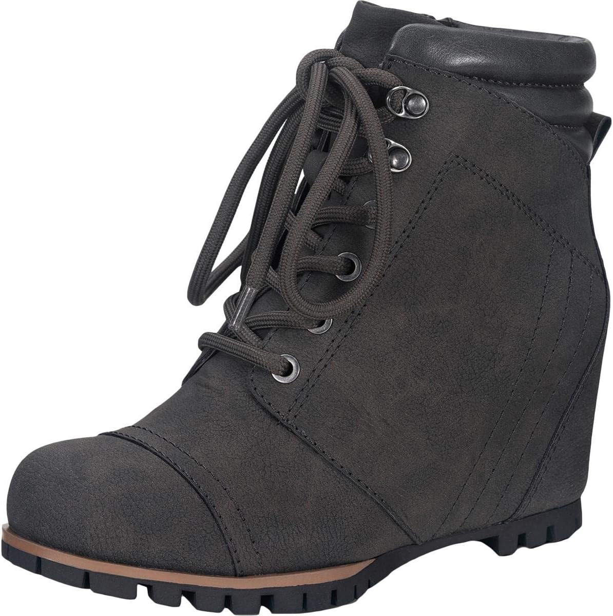 American Rag Women's Shoes Lizzie Closed Toe Ankle Fashion, Charcoal, Size 7.5