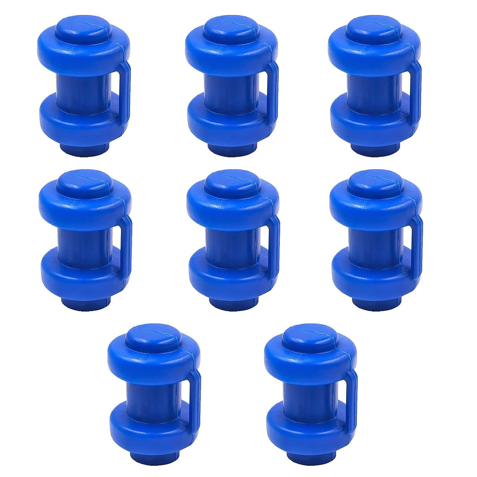 8 Stück Trampolin Zubehör, Trampolin Endkappen, Abschlusskappen für Netzstangen, für Die Netzstangen des Trampolins(Blau ø 25 Mm)