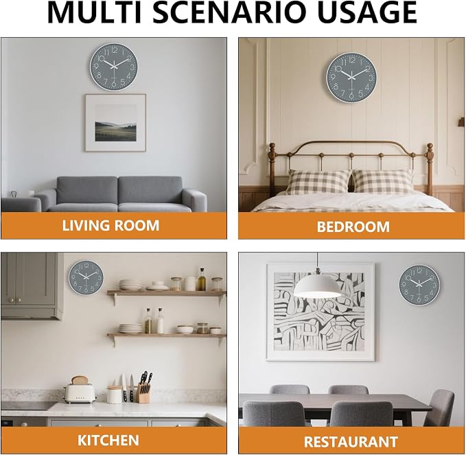 Reloj de pared analógico de 8 pulgadas miniatura 7