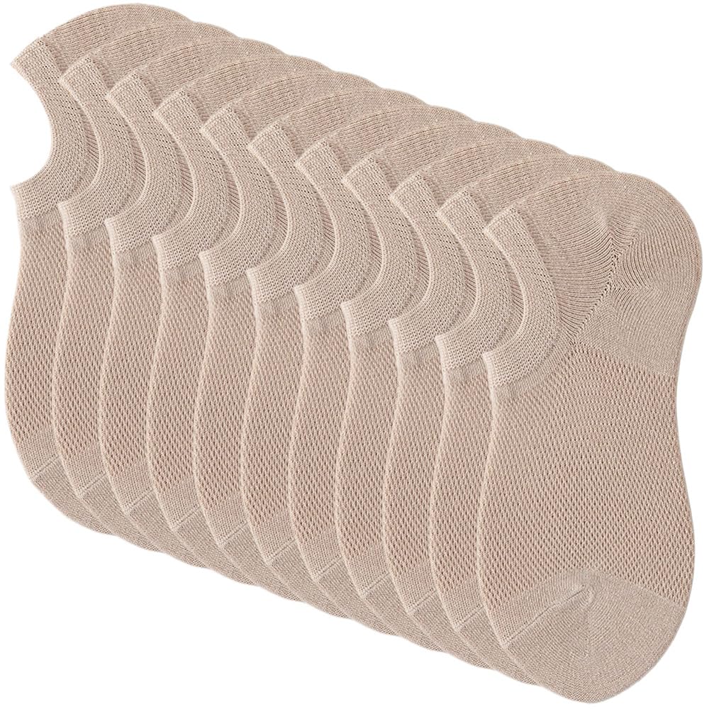 Dress Cici Invisible Socks for Men with Anti Slip Gel, Cotton No Show Men's Liners Socks (6 PAIRS)