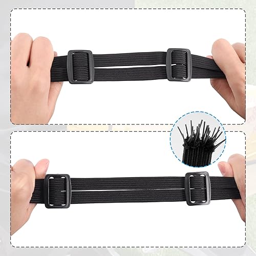 Miniatura 9 de 4 correas de equipaje para motocicleta, 3 correas elásticas de bloqueo para casco de motocicleta y 1 red de carga para motocicleta, cuerdas