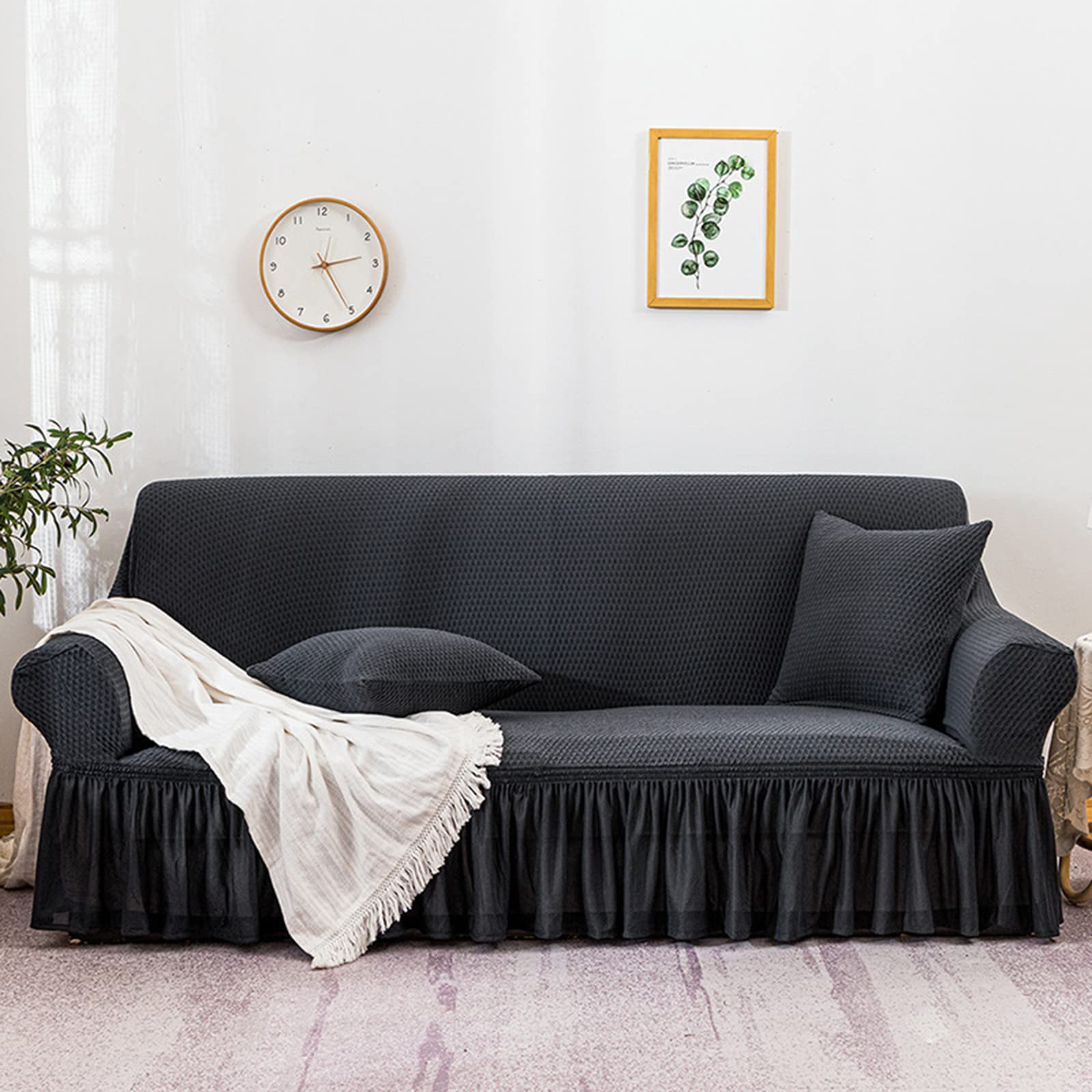 Funda elástica 3D para sillón individual de 90-140cm ideal para hogares con mascotas y niños