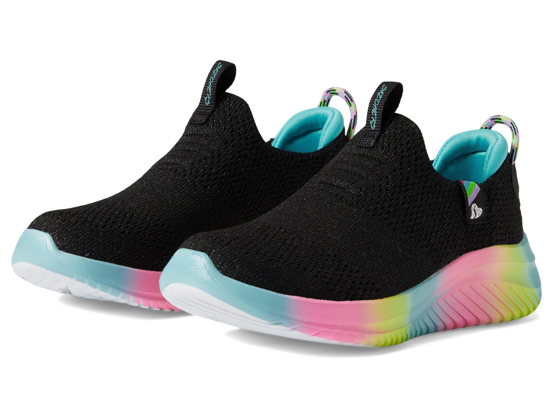 Skechers Unisex-Child Ultra Flex 3.0-Color Joy Sneaker, Black/Multi, 2 Little Kid (B0B1SCG7YW) Amazon Price History, Amazon Price Tracker