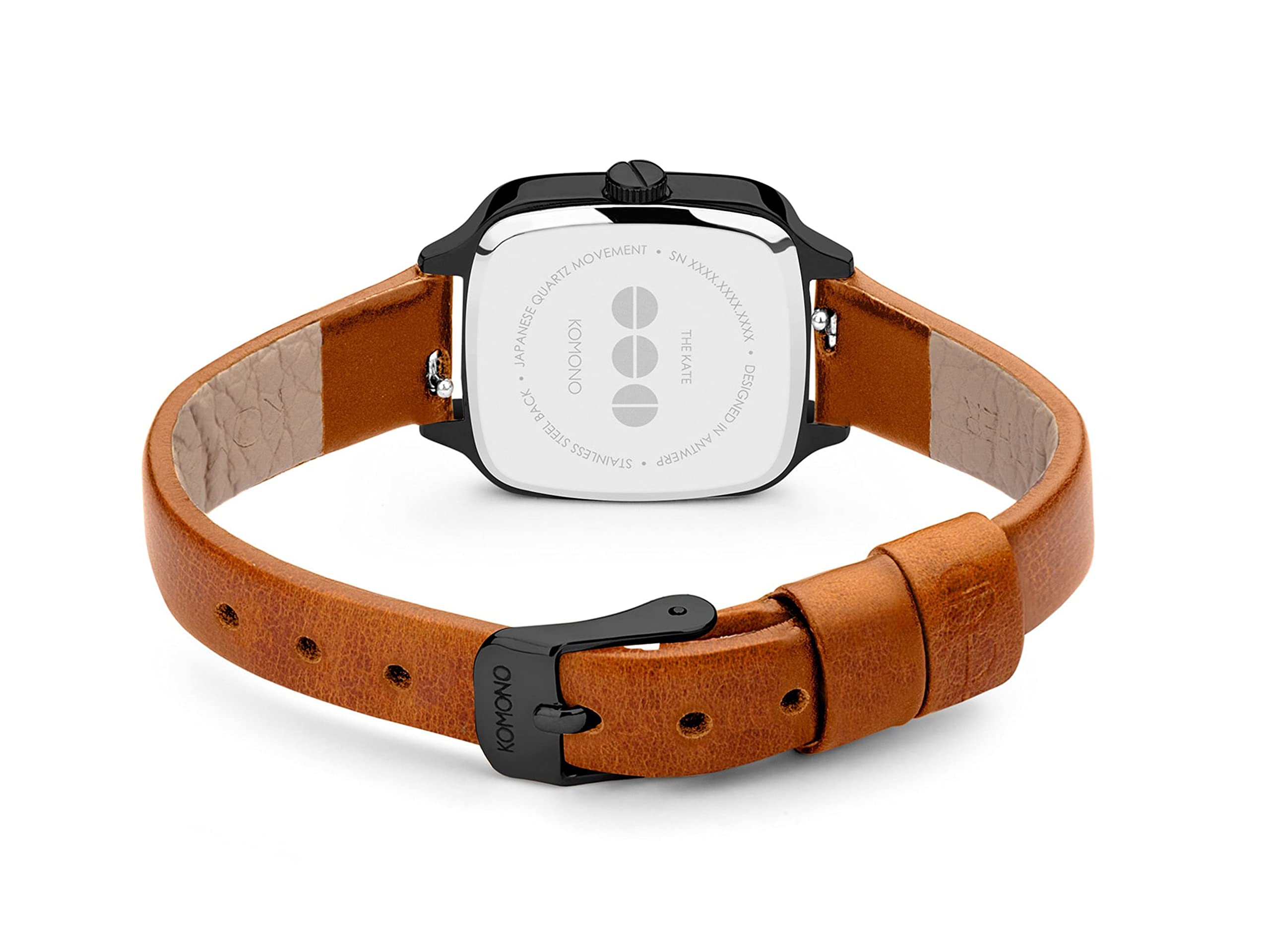 KOMONO Kate Japanische Analoge Quarzuhr für Damen mit Lederarmband