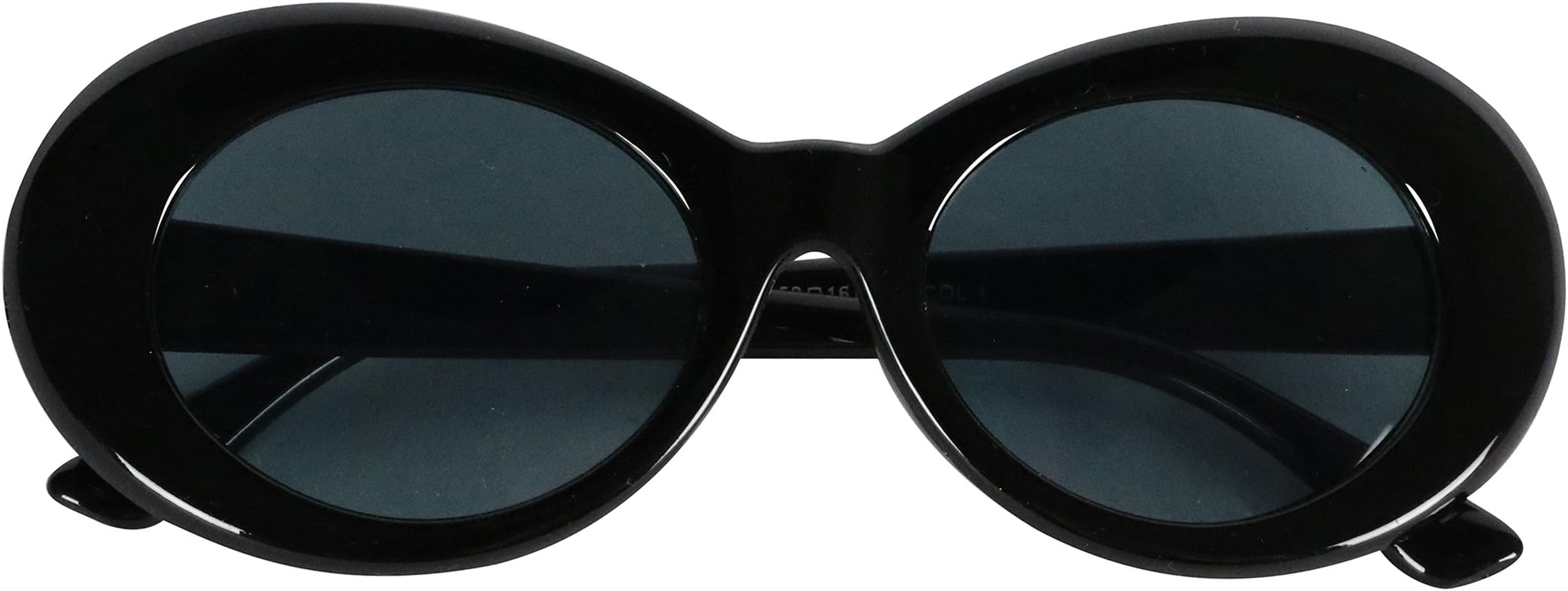 Retro Thick Frame Clout Goggles-Inspired By Kurt Cobain Sunglasses (Black)