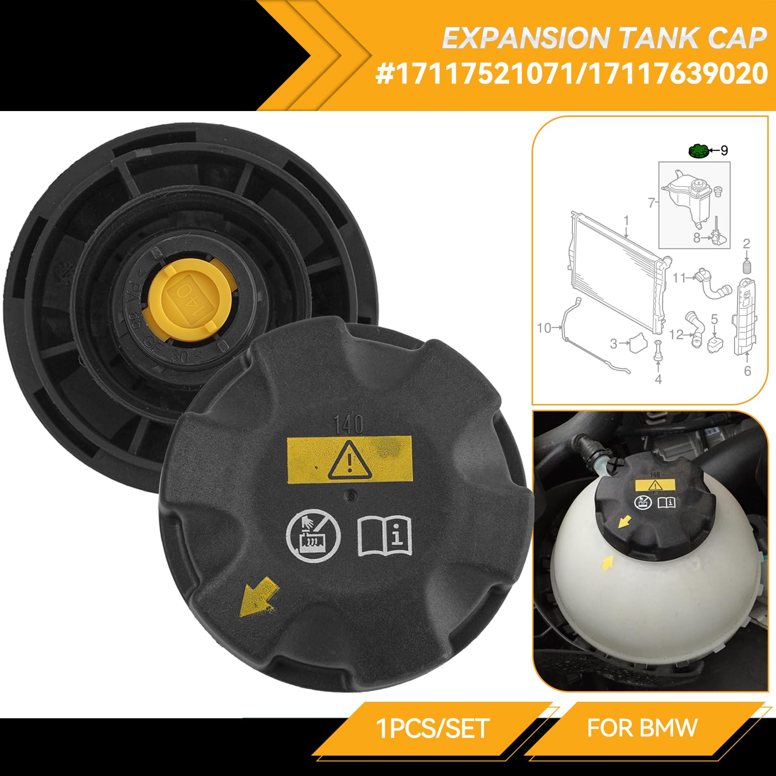 冷却剤ラジエーターボトル Compatible With For 325i E90 2006