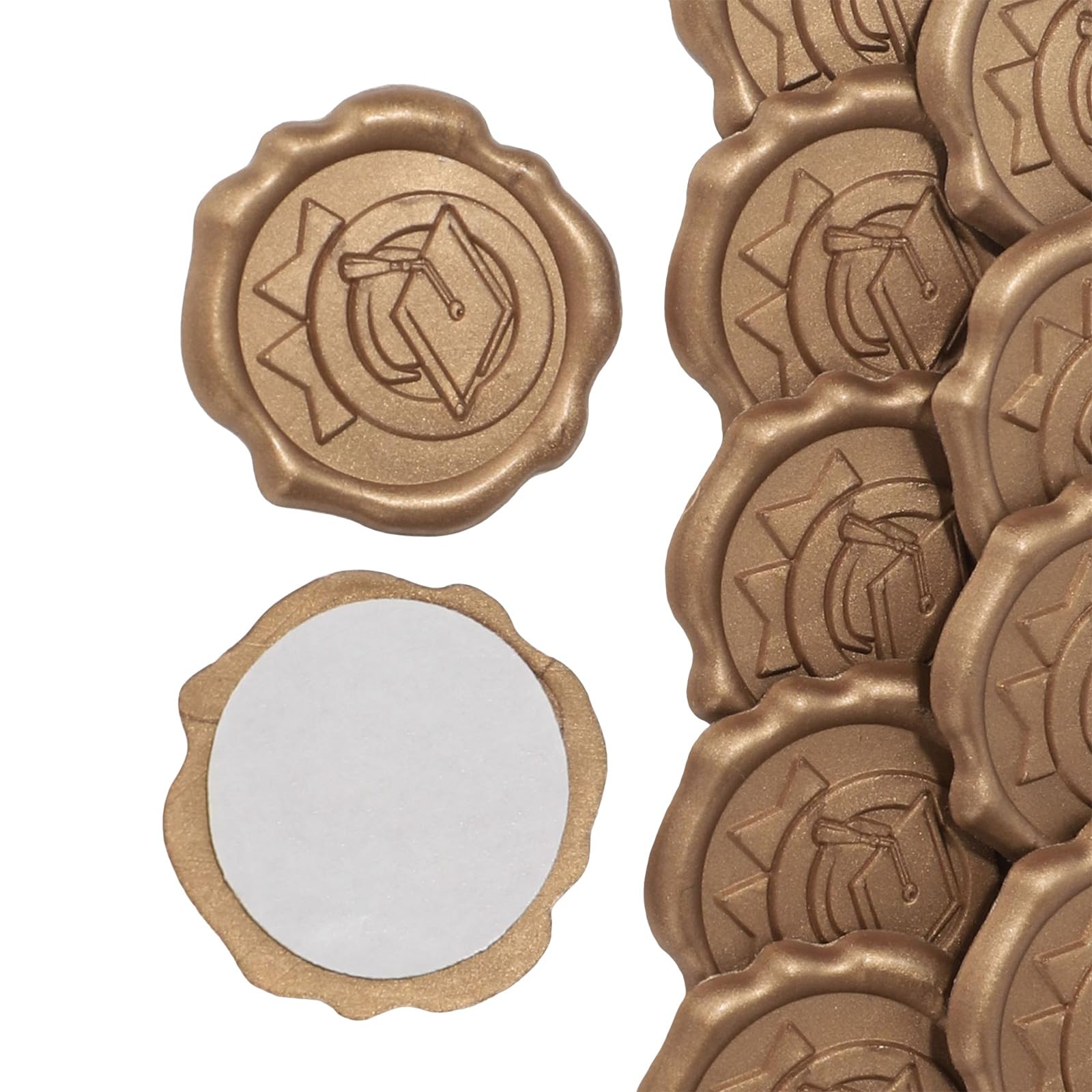 Nucelit 10 Pcs Graduation Waxed Seal Sticker Graduation Caps Envelope Seal Sticker Party Supplies for Invitations Cards Waxed