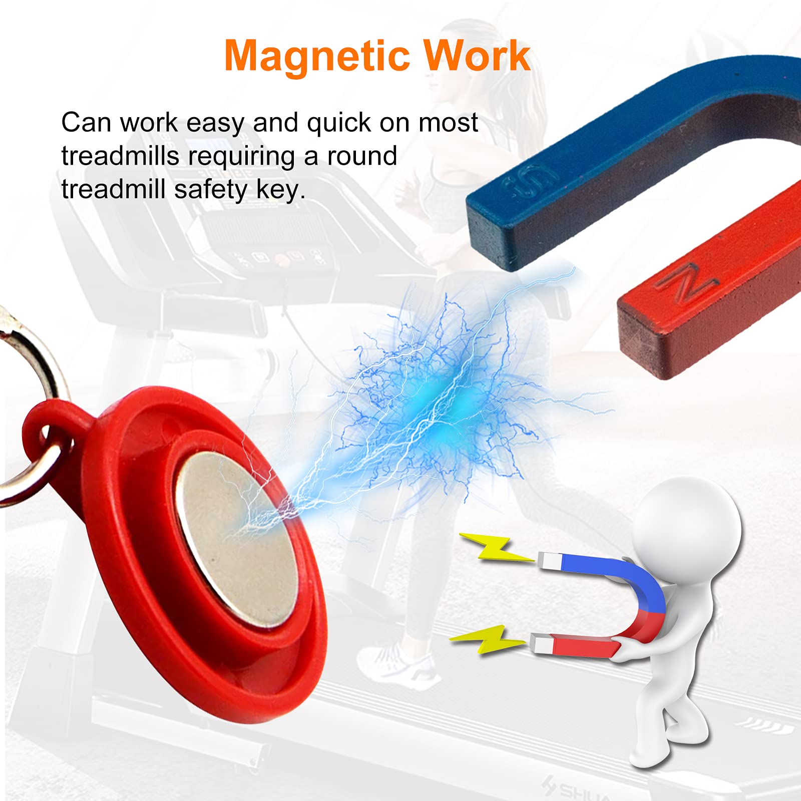 Treadmill Magnet Safety Key Magnetic Treadmill Safety Key - Universal ...