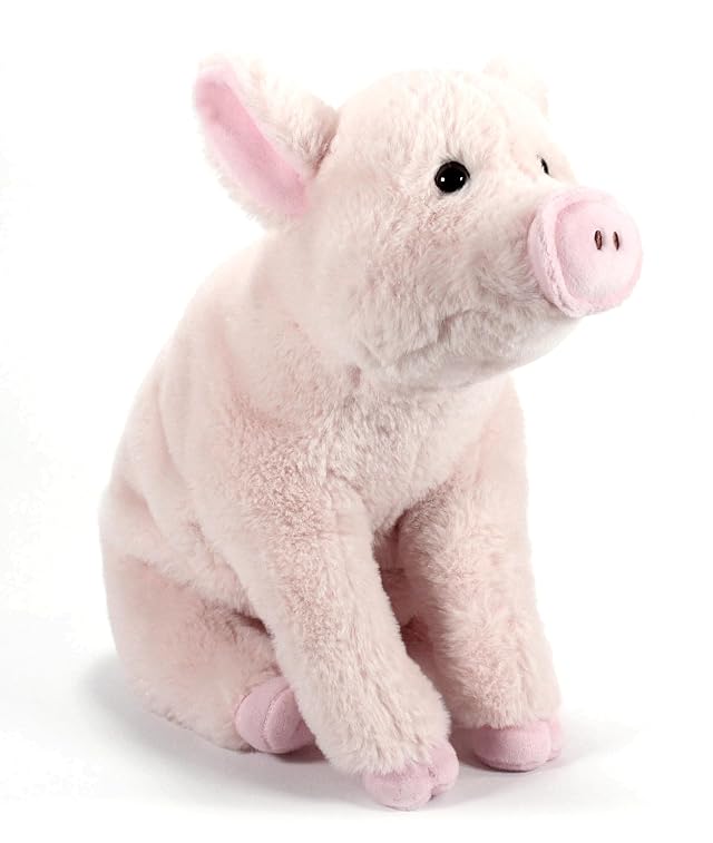 The Petting Zoo Pig Stuffed Animal Plushie Gifts for Kids Wild Onez Farm Animals Pig Plush Toy 12