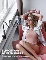 Vista 5 de SHAWE Gooseneck Tablet Holder Phone Stand, Flexible Tablet Mount for Bed, 360 Adjustable Lazy Arm Holder Clamp Mount for iPad Air Pro mini, Samsung