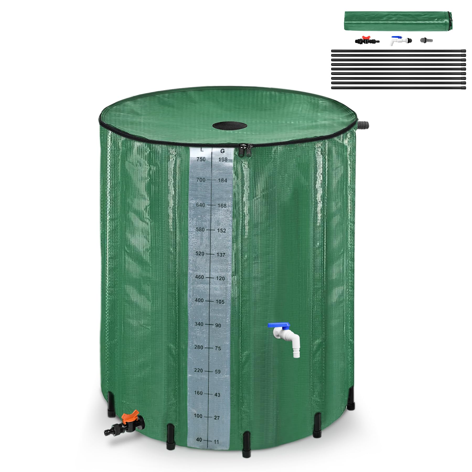 Platte Kunststof Ondergrondse Regenwatertank - 7.500 Liter