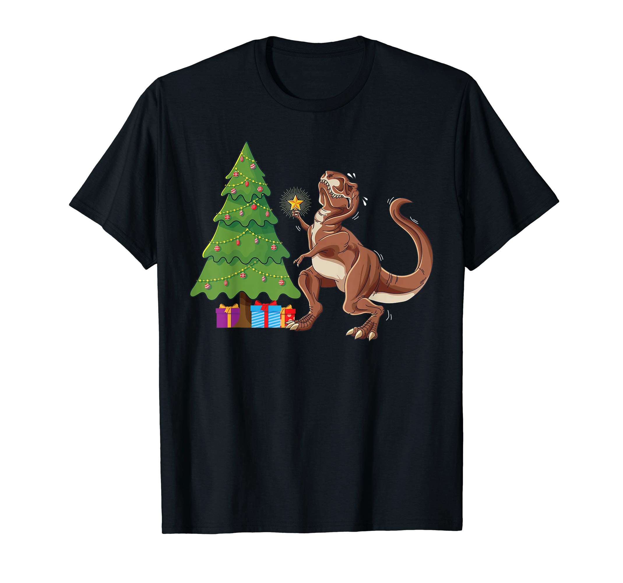 Christmas T-Rex Costume GiftsFunny T-Rex Christmas Tree Topper Dinosaur Lover Costume T-Shirt
