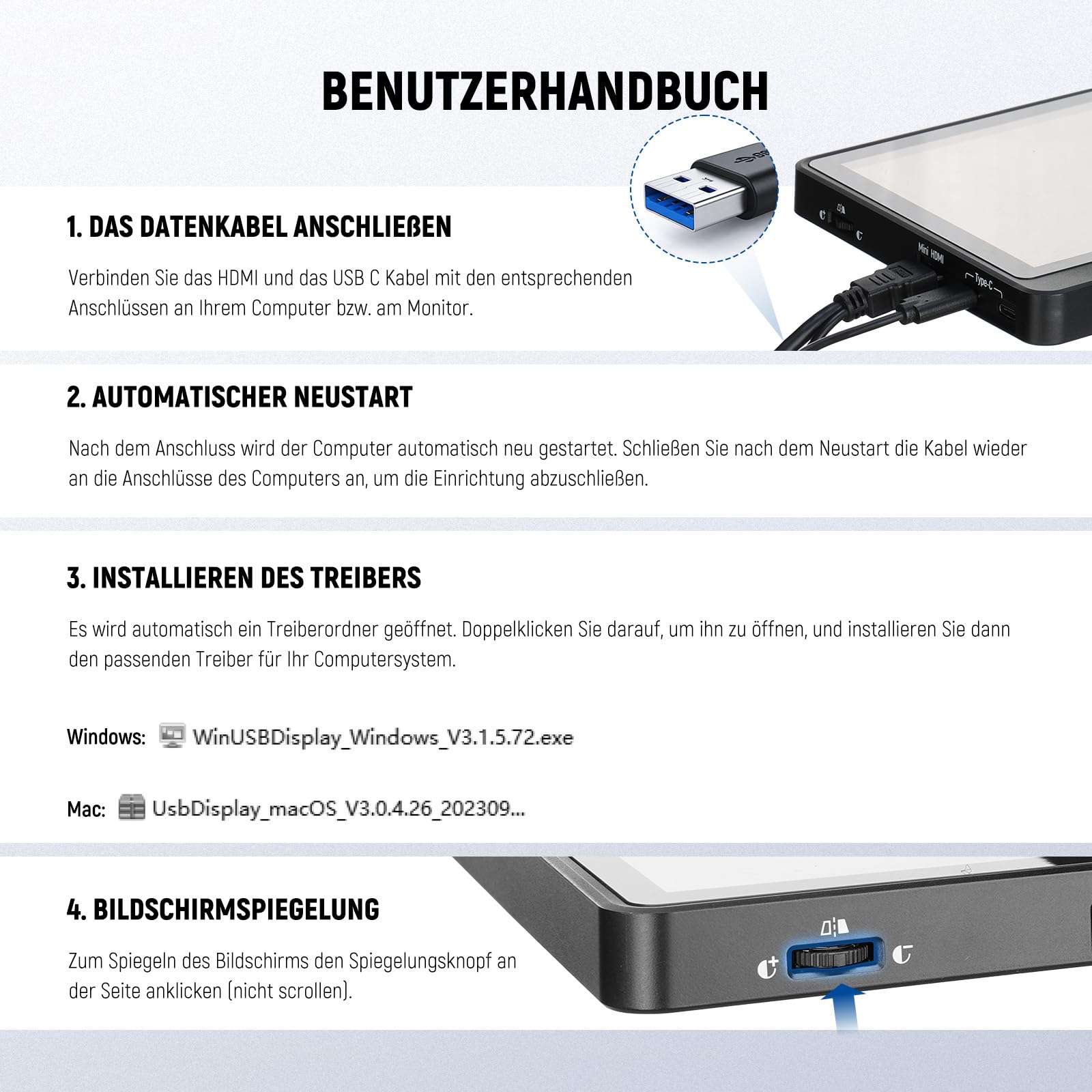 NEEWER 2 in 1 Teleprompter 11 Zoll mit Monitor, Bildschirmspiegelung, Kunststoff, tragbarer Teleprompter für Kamera Smartphone Webcam Windows macOS für YouTube Twitch Live Streaming Konferenzen, X11