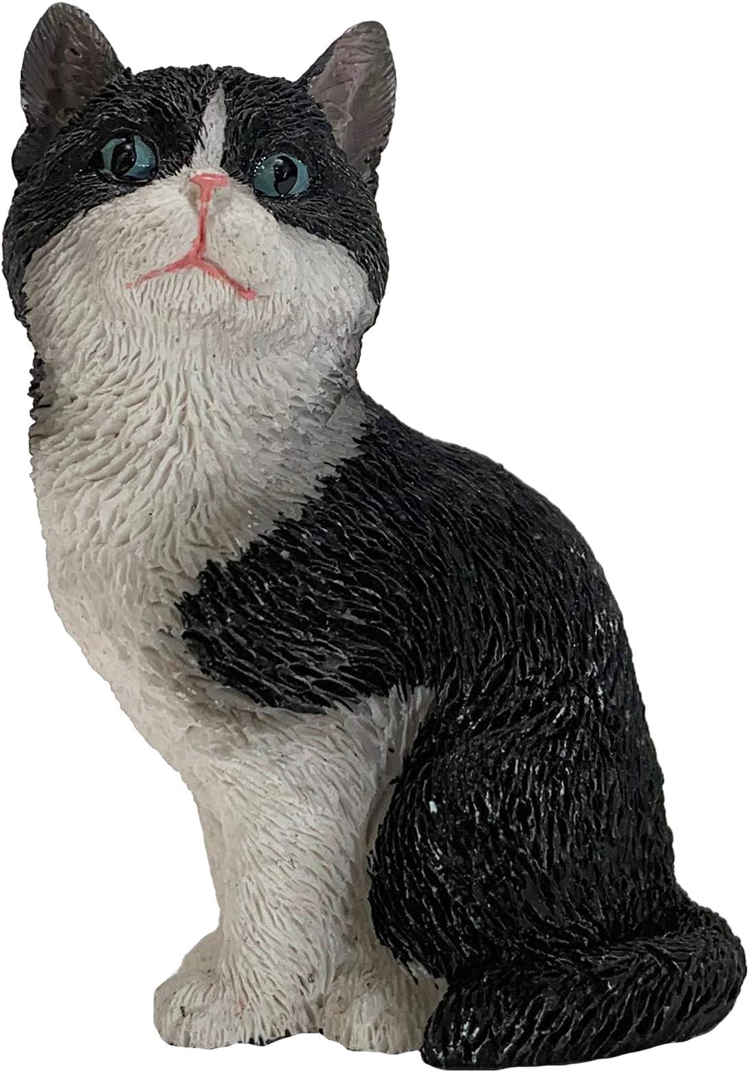 Sandicast SS30402 Small Size Tuxedo American Shorthair Cat Sculpture