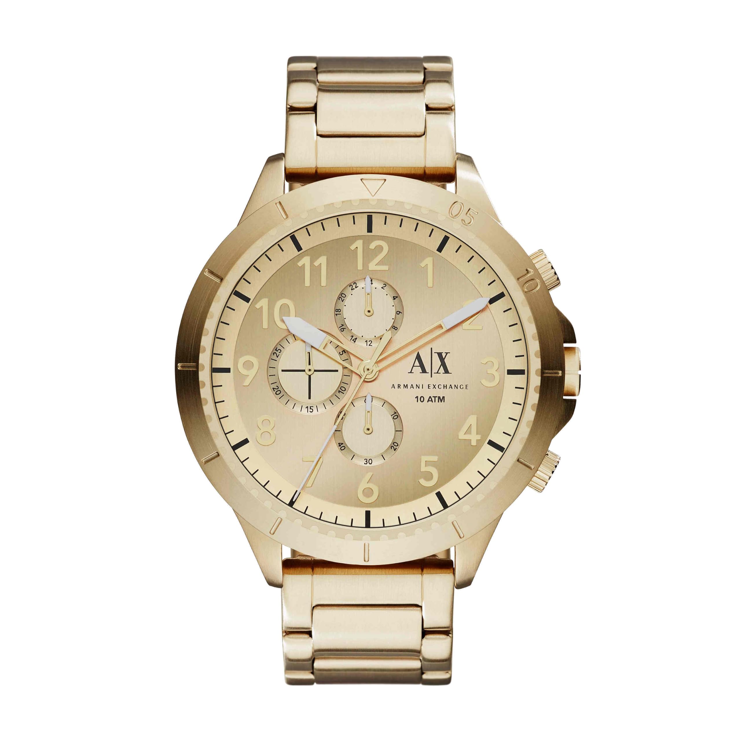 Armani Exchange Relojes de Hombre, Movimiento de Cuarzo cronógrafo y Caja de 50 mm con Correa de Acero Inoxidable con descuento