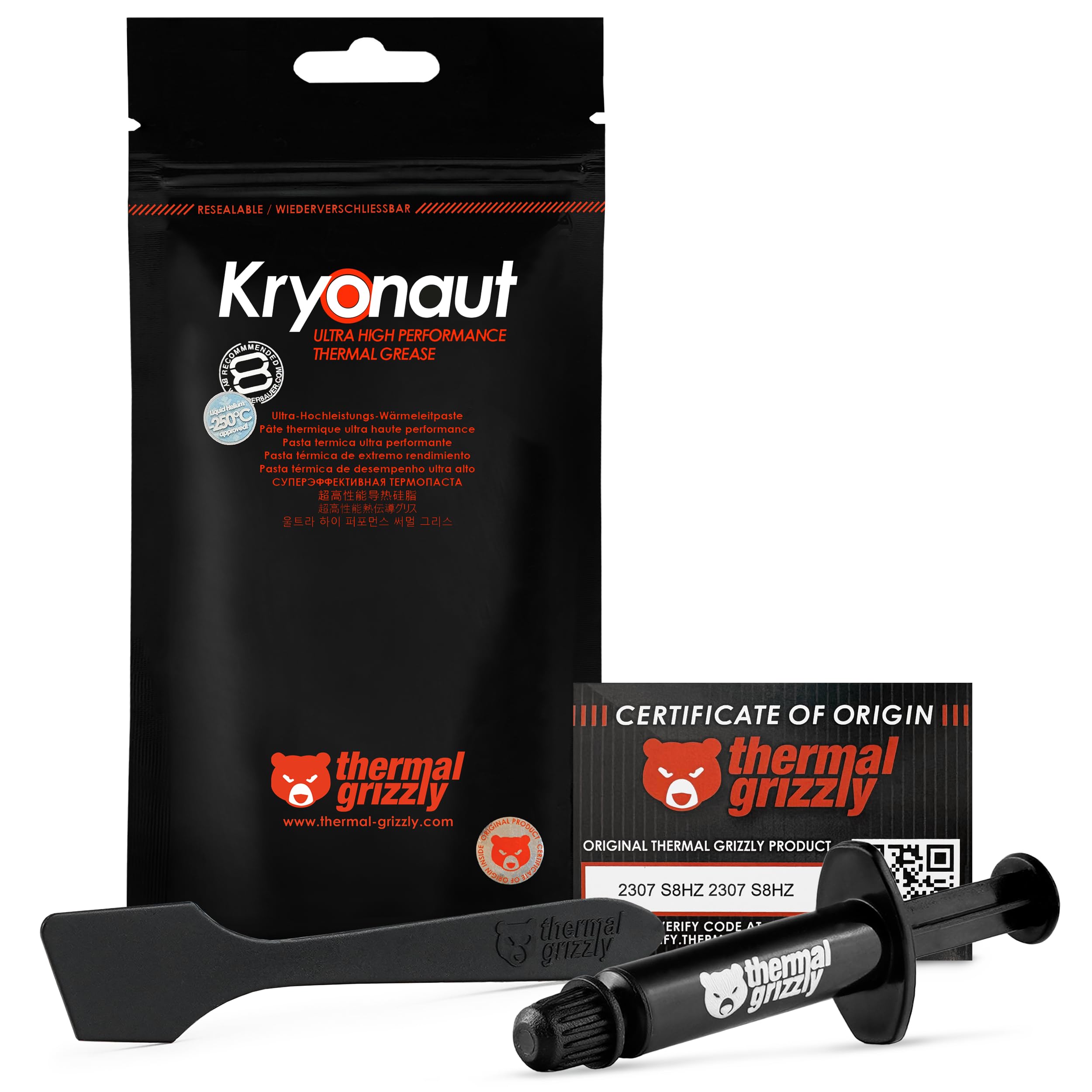 Thermal Grizzly Kryonaut - 1 Gram Thermal Paste Extremely High Performance