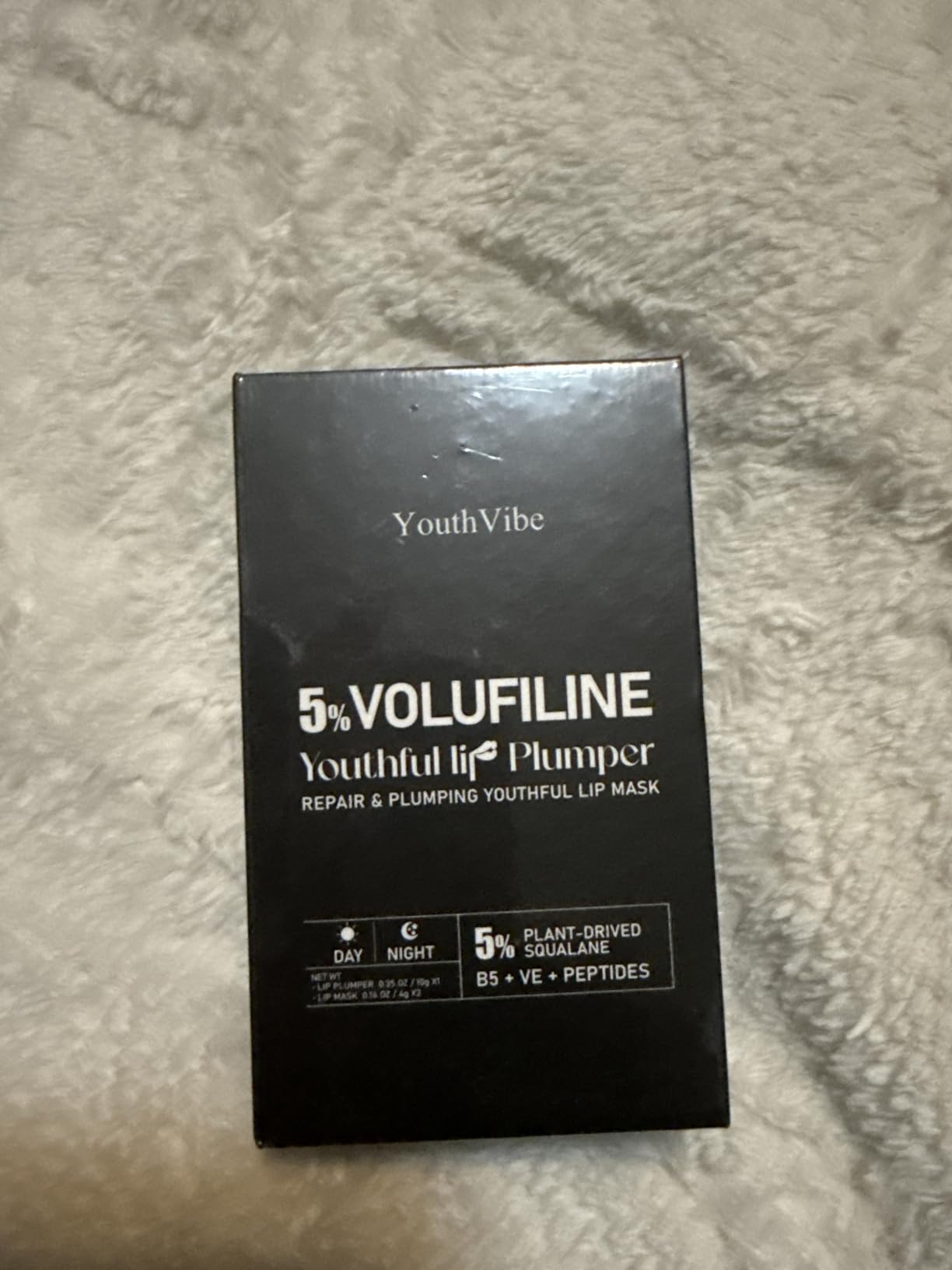 YouthVibe 5% Volufiline Lip Care Set, Nourishing & Hydrating Lip Plumper and Lip Mask with Squalane, Shea Butter, Collagen, Peptide & PDRN, Fuller-Looking Lips Over Time 3-Piece