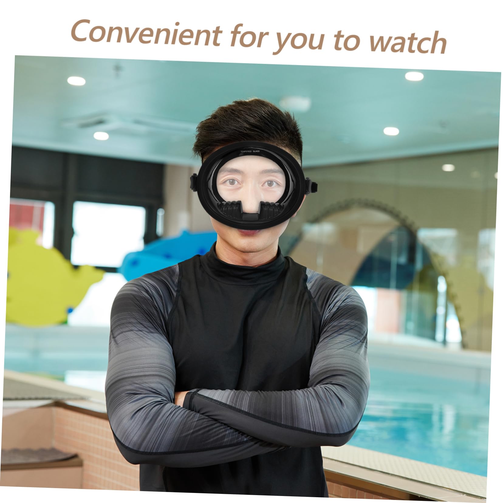 VANZACK Máscara De Buceo De Vidrio Contadores De Cuentas De Golf para Mujeres Gafas De Buceo Dianas De Espuma Tiro con Arco Equipo De Snorkel Anteojos Máscara De Buceo Antivaho