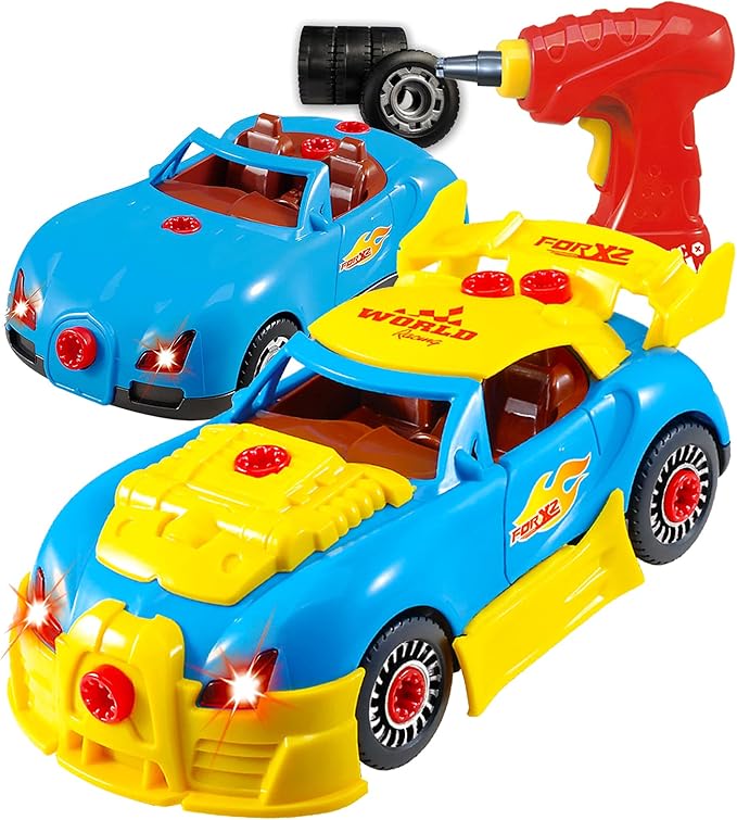 Best STEM Toys for 3 Year Olds 2023 by ToyBoxAdvisor Think Gizmos Take Apart Toy Car For 3 4 5 Year Old Boys & Girls