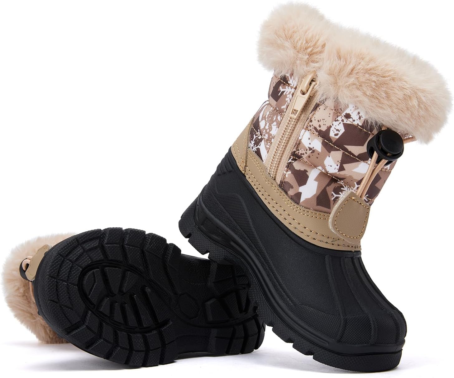 BMCiTYBM Toddler Snow Boots Boys Girls Waterproof Winter Boots High Top Outdoor Warm Shoes for Cold Weather (Toddler/Little Kid)