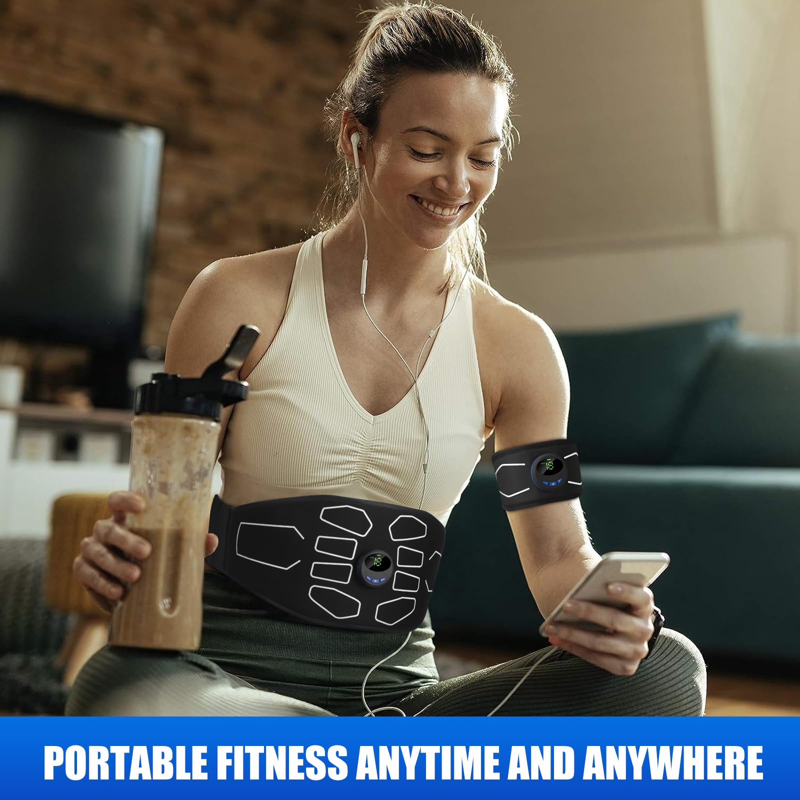 MarCoolTrip MZ Electronic Muscle Stimulator, Abs Stimulator Muscle Toner, Ab Machine Trainer for All Body, Fitness Strength Training Workout Equipment for Men and Women — Amazon image 3