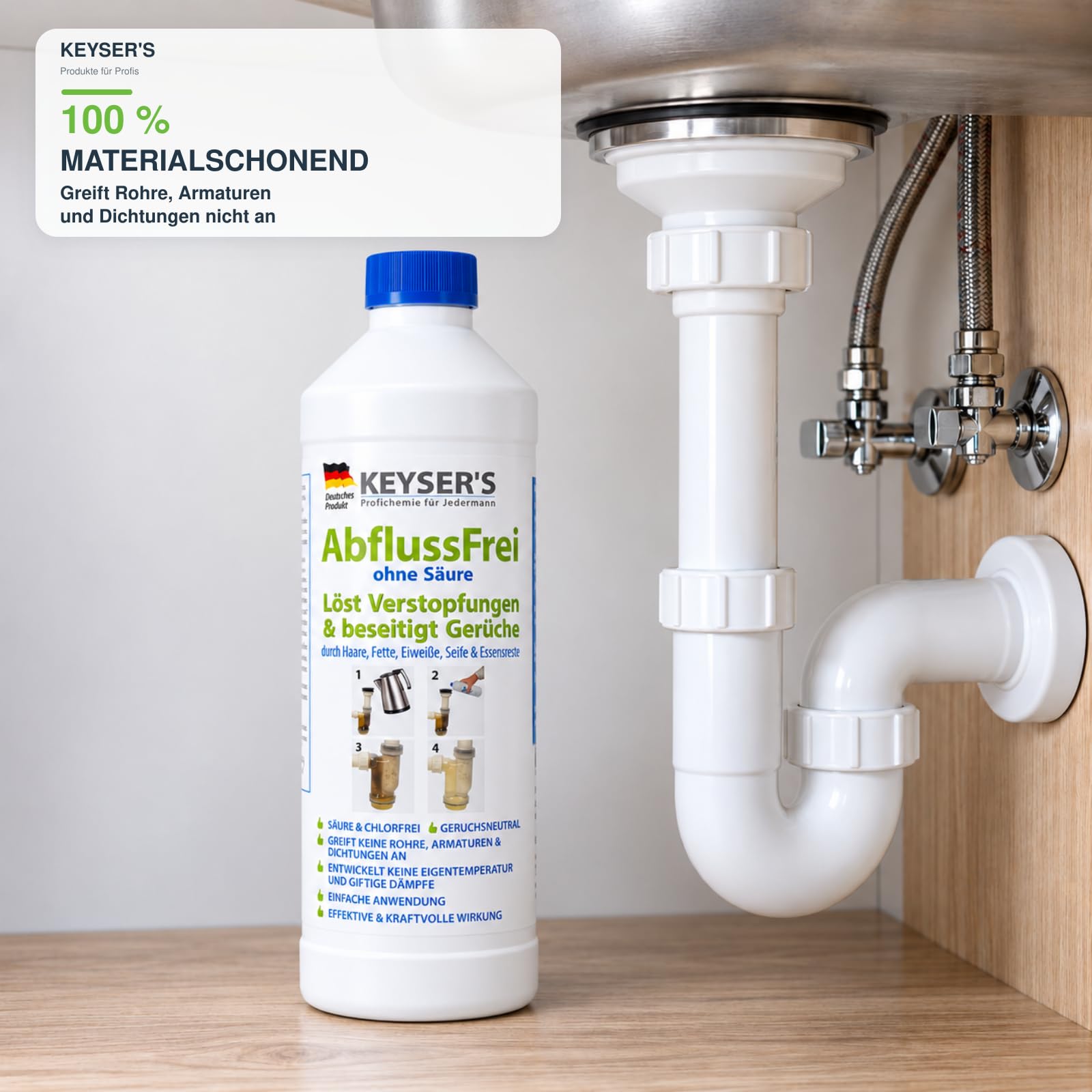 AbflussFrei Rohr- & Abflussreiniger (1 Liter)