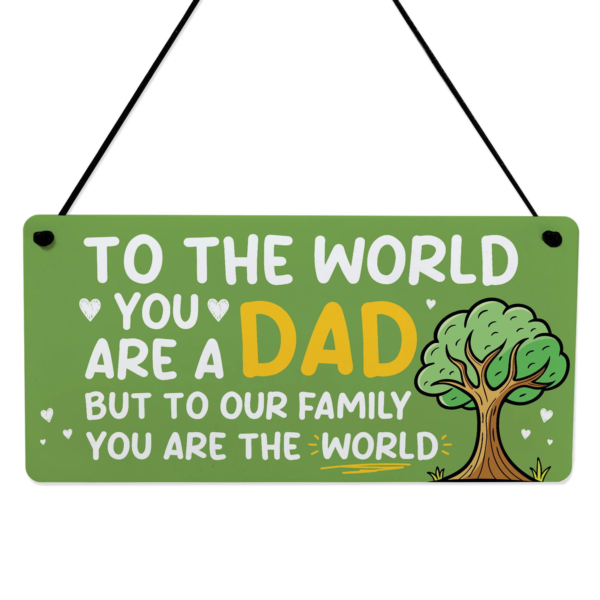 Red Ocean Dad Gift For Birthday Fathers Day You Are The World Plaque Dad Gift From Daughter Son Thank You For Keepsake Idea