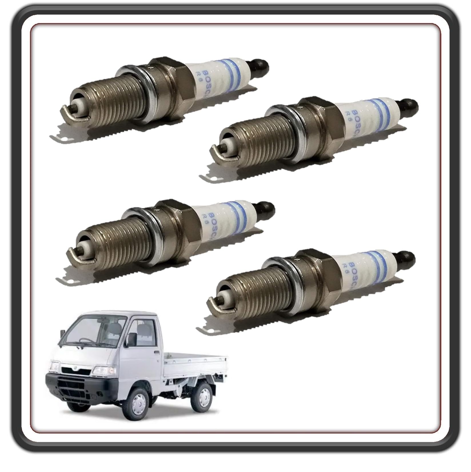 Kit de 4 bujías de encendido para Piaggio Porter Multitech desde 2009 en adelante, original PIAGGIO.