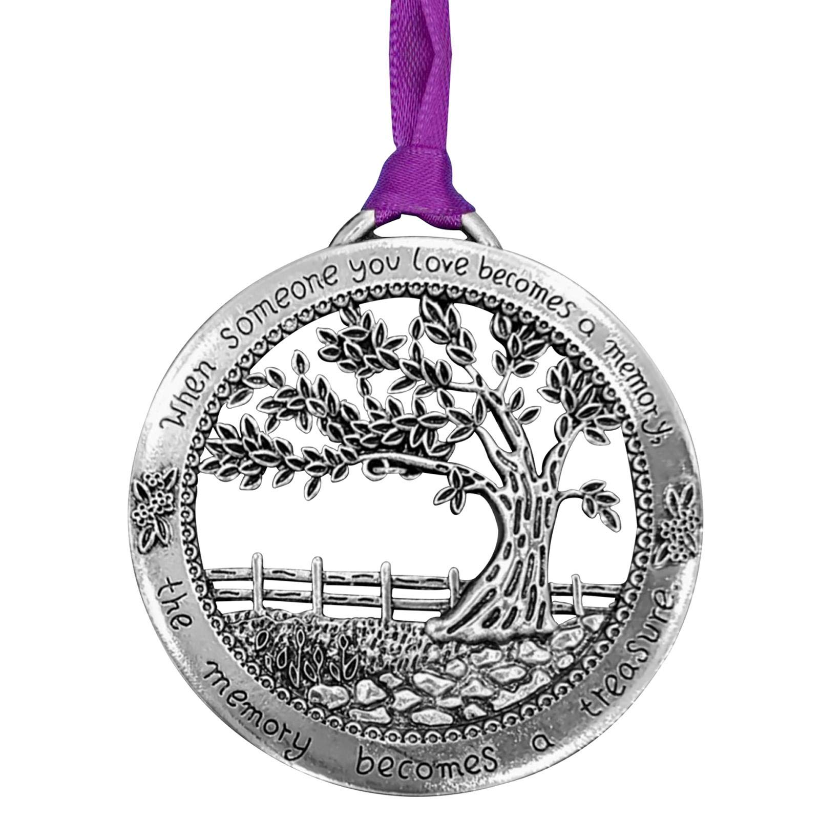 Thorityau When Someone You Love Becomes A Memory-Metal Merry Christmas Ornament -When Someone You Love Becomes A Memory -The Memory Become A Treasure - Christmas Tree Hanging Decor For Home,Metal Material,8Cm