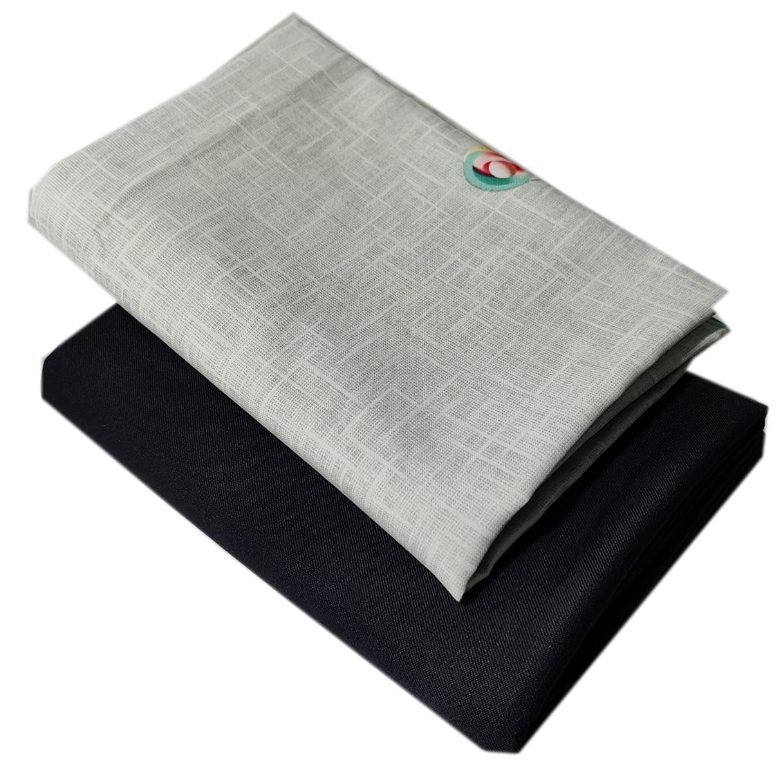 Men's Poly Cotton Shirt And Trouser Unstitched Fabrics Set (Multicolor_Freesize) 13-image-31