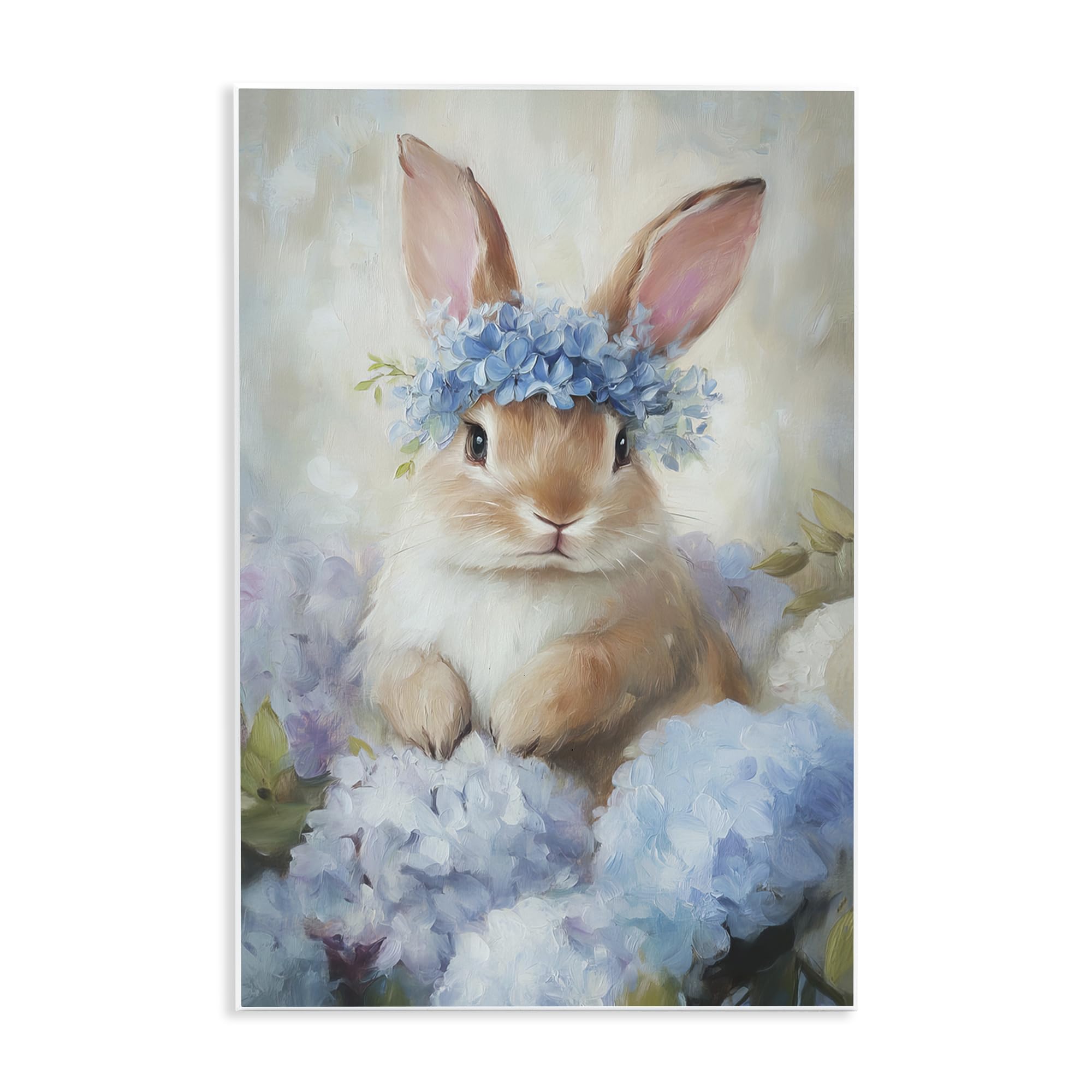 Stupell Industries 'Bunny In The Blossoms', Wall Plaque Art, 10 x 15 Inches, Easy to Hang and Sturdy, Made in USA, by Tina LeCour