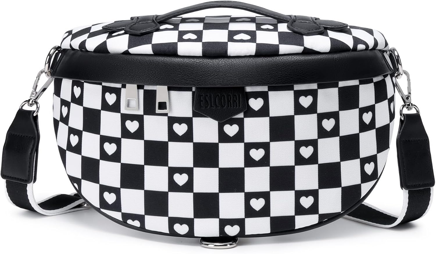 Eslcorri Crossbody Bags for Women - Fashion Sling Purse Shoulder Bag Fanny Pack Leather Causal Chest Bum Bag Cross Body Purse