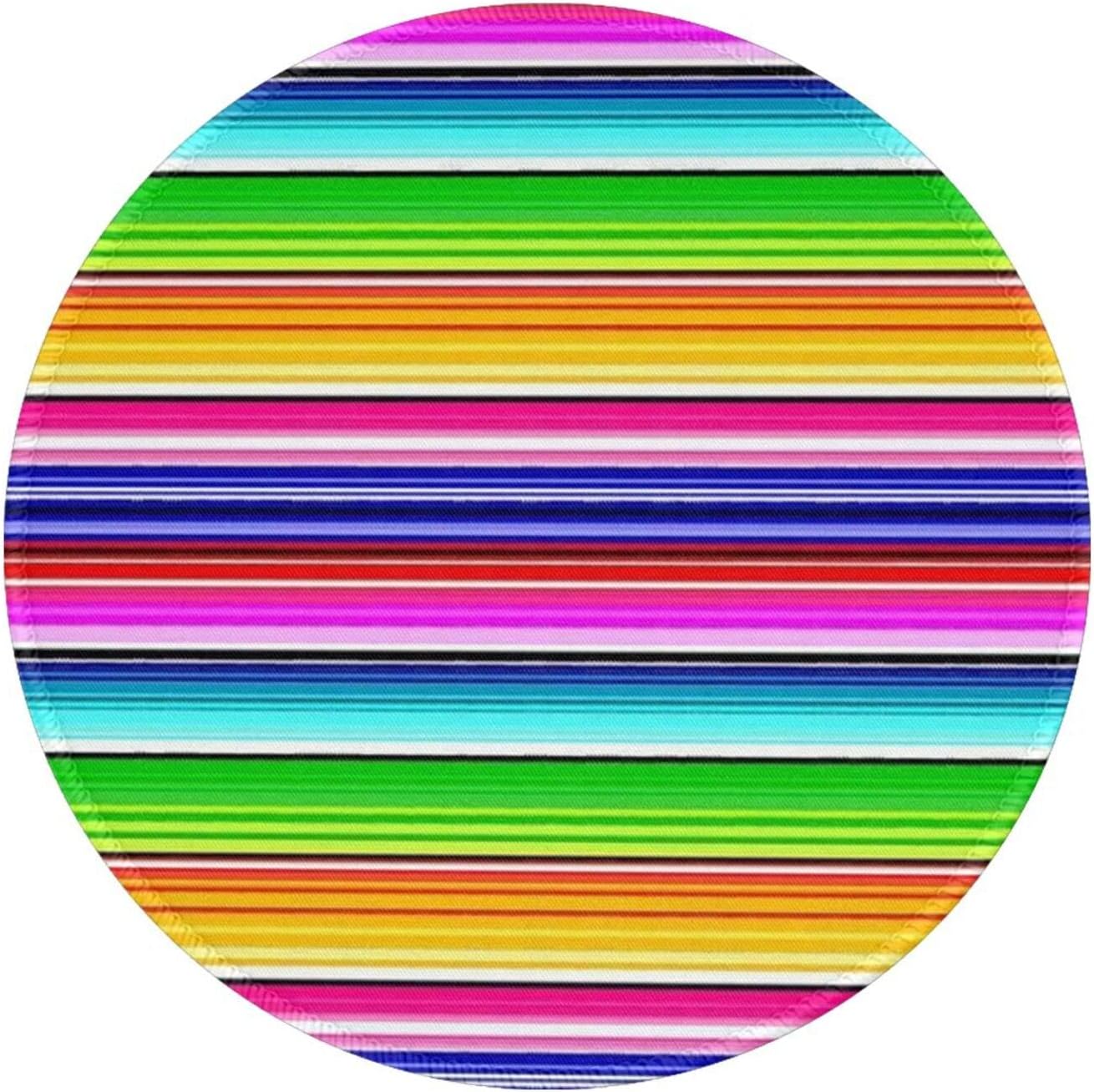 Mexican Sarape Pattern Mouse Pad Small Round Mouse Mat with