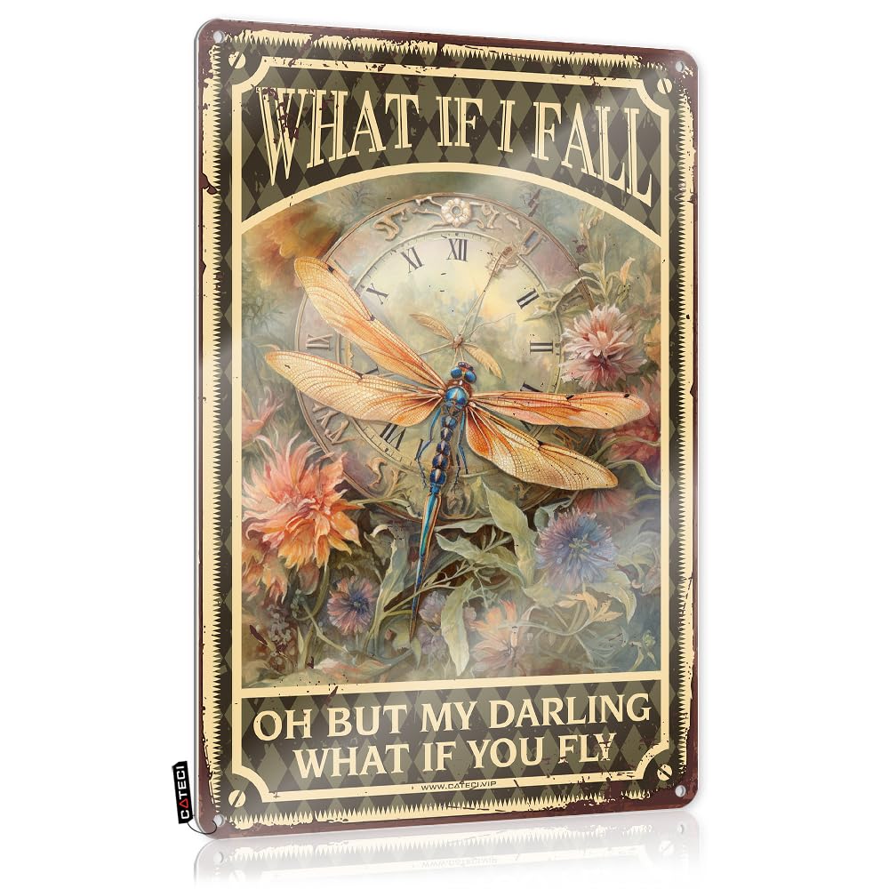 MWFKKADDB Funny Home Bar Signs What If I Fall Oh But My Darling If You Fly Tin Sign Wall Decor Kitchenquirky Giftskitchen Decoroffice For Women Sign Decor Bar Signs For Home Decor(30X40CM)
