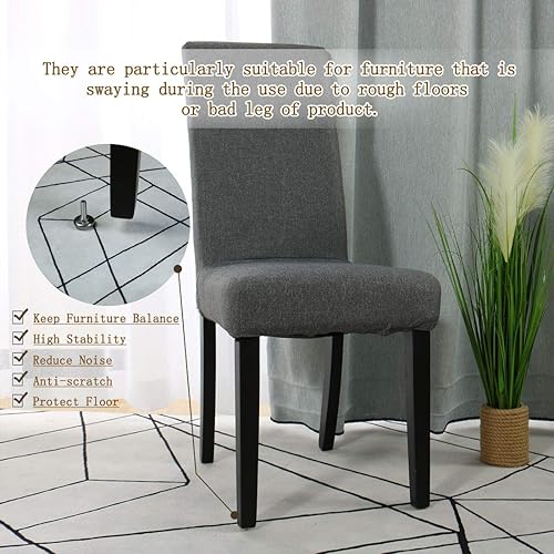 Miniatura 6 de uxcell M8 x 0.984 x 1.181 in Tornillo en muebles Pies niveladores antideslizantes Protector de piso Nivelador ajustable para silla Pierna de máquina