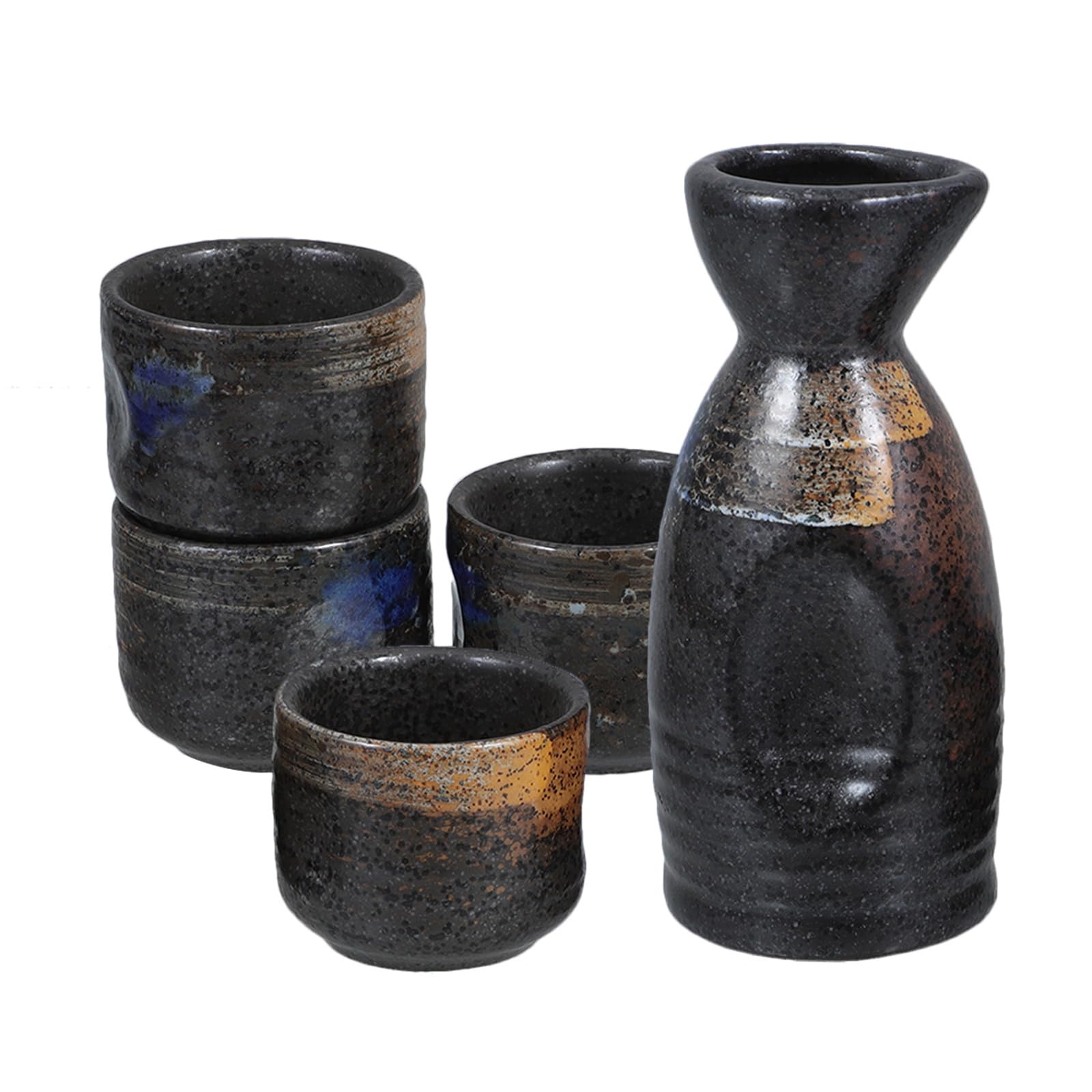 Juego de Sake de Cerámica 1 Set, Servicio Japonés Elegante