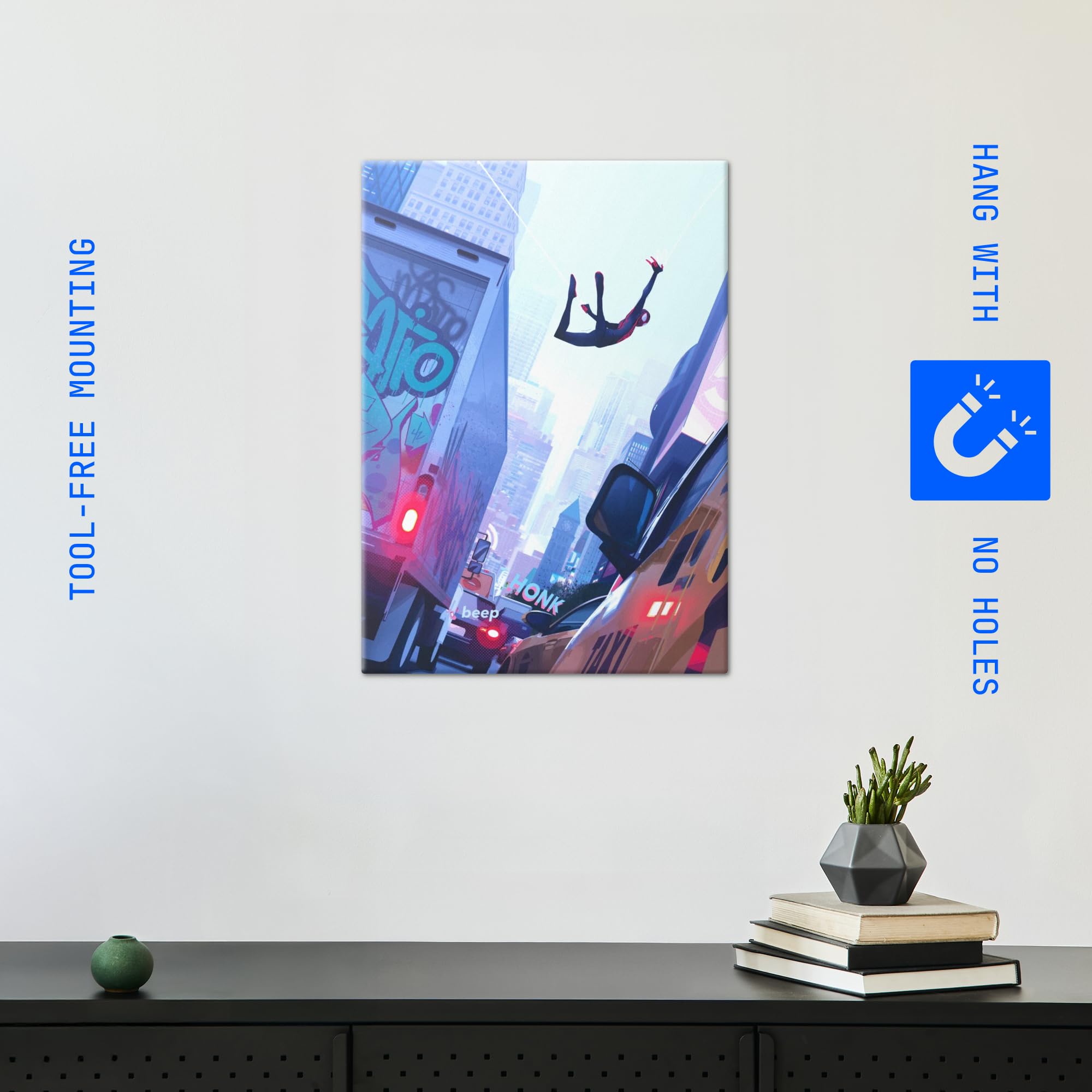 Amazon.com: Displate Metal Poster Marvel Streets of Spiderverse